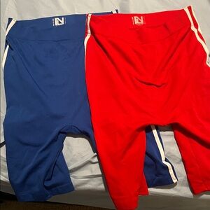 New Look Red and Blue Women's Bike Shorts